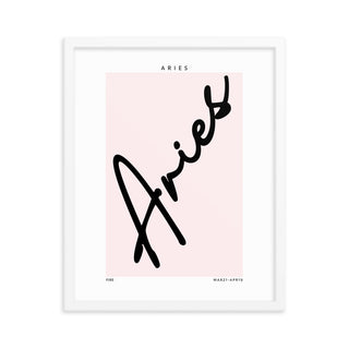 Aries Zodiac FRAMED WALL ART POSTER