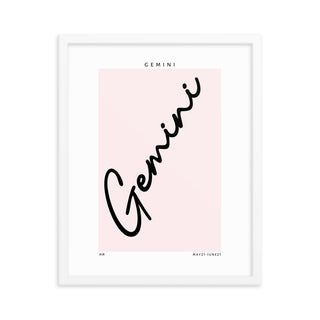 Gemini Zodiac FRAMED WALL ART POSTER