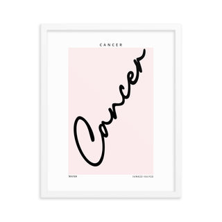 Cancer Zodiac FRAMED WALL ART POSTER