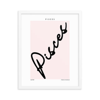 Pisces Zodiac FRAMED WALL ART POSTER