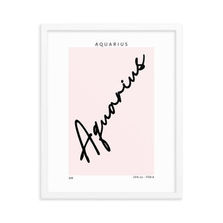 Aquarius Zodiac FRAMED WALL ART POSTER