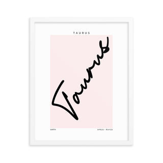 Taurus Zodiac FRAMED WALL ART POSTER