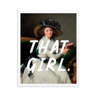 That Girl Preppy Framed Wall Poster