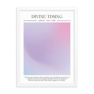 Divine Timing Aura FRAMED WALL ART POSTER