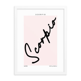 Scorpio Zodiac FRAMED WALL ART POSTER