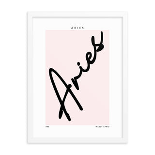 Aries Zodiac FRAMED WALL ART POSTER