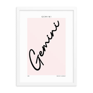 Gemini Zodiac FRAMED WALL ART POSTER