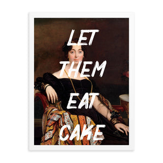 Let Them Eat Cake Altered Art FRAMED WALL ART POSTER PRINT