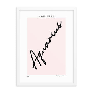 Aquarius Zodiac FRAMED WALL ART POSTER