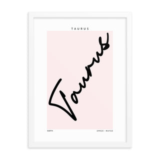 Taurus Zodiac FRAMED WALL ART POSTER