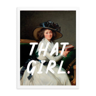 That Girl Preppy Framed Wall Poster