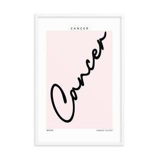 Cancer Zodiac FRAMED WALL ART POSTER