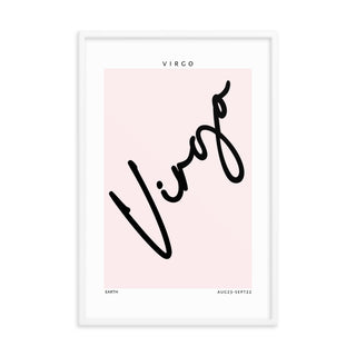 Virgo Zodiac Preppy FRAMED WALL ART POSTER