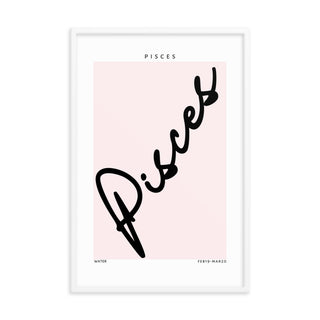 Pisces Zodiac FRAMED WALL ART POSTER