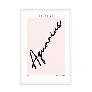 Aquarius Zodiac FRAMED WALL ART POSTER