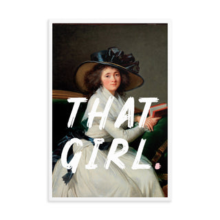 That Girl Preppy Framed Wall Poster