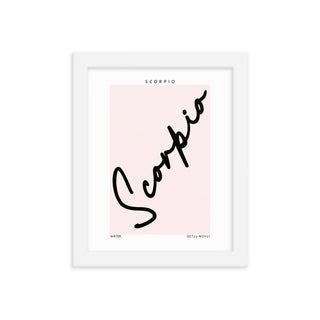 Scorpio Zodiac FRAMED WALL ART POSTER