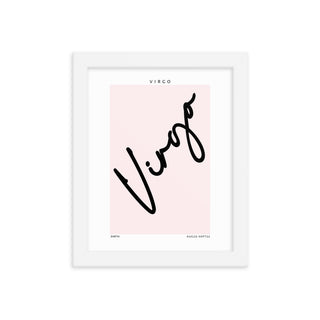 Virgo Zodiac Preppy FRAMED WALL ART POSTER